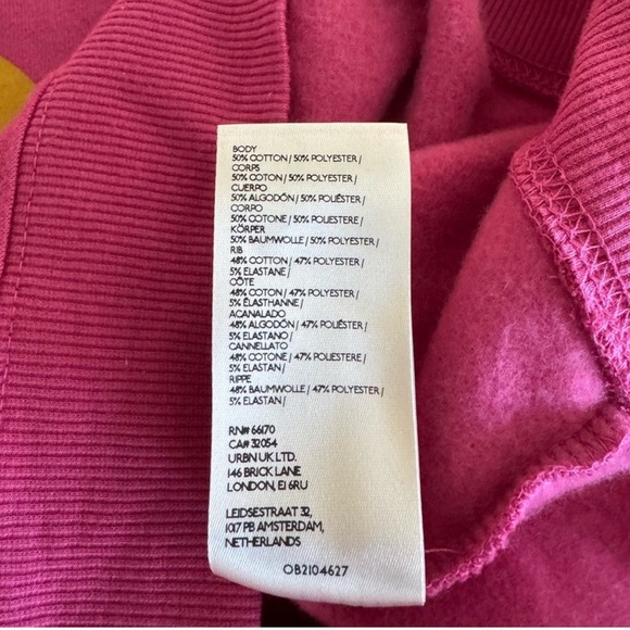 Anthropologie Zodiac Sweatshirt Catherine O'Sullivan Sagittarius Pink Size XS - Picture 7 of 9